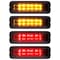 Recon 94-02 RAM DUALLY FENDER LENSES (4PC) 2 RED/2 AMBER LED LIGHTS SMOKE LE 264130BK - alternate 1