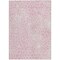 Homeroots 8' X 10' Pink And Ivory Geometric Washable Indoor Outdoor Area Rug 595106 - alternate 8