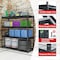 Shuntong Atlas 4-Tier 77 in.W x 24 in.D x 72 in.H 10000 lbs Heavy Duty Steel Shelving, Dark Grey 7304K - alternate 6