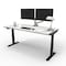 We'Re It Electric Sit Stand Desk, 46.25 H, 30 W X Laminate wood, metal, Black, White VL22BLK7230-459 - alternate 1