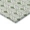 Homeroots 8' X 10' Green And Ivory Geometric Washable Indoor Outdoor Area Rug 595730 - alternate 9