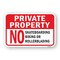 Signmission Private Property No Skateboards Bikes Or Rollerbla Aluminum, 18" H, A-1824-24838 A-1824-24838 - alternate 1