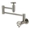 Kingston Brass Wall Mount Pot Filler Faucet with Knurled Handle, Brushed Nickel KS8108RKX - alternate 1