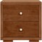 Homeroots 19" Brown Solid and Manufactured Wood Two Drawer Nightstand 526872 - alternate 5