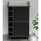 Homeroots 22in Espresso Wood Rolling Bar Cart With Wine Storage 477744 - alternate 6