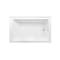 Kingston Brass 60-Inch Acrylic Rectangular 3-Wall Alcove Tub Combo w/ Waste and Overflow Drain, Right Hand Drain CVTAP603622R6 - alternate 3