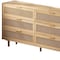 Homeroots 59" Brown Wood Accent Cabinet With Six Drawers 716335 - alternate 7