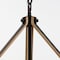 Vidalite Savannah 6-Light Rustic Farmhouse Style Chandelier, Natural Brown & Black Pendant Chandelier Light CE1013045 - alternate 8