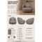 Manhattan Comfort Lukas Upholstered Swivel Accent Chair in Taupe AC1631-TP - alternate 7