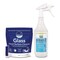Diversey Aqua ChemPacs Glass Hard Surface Cleaner with Empty 32 oz Spray Bottle, Lavender-Mint, 12 Chem Pacs 9320997 - alternate 1