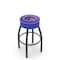 Holland Bar Stool Co 30" 4" Boise State Cushion Seat, Blk Wrinkle Base Swivel Bar Stool L8B130BoiseS - alternate 1
