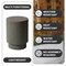 Leisuremod Eden 14 in Round Stone Side Table, Weatherproof Pedestal Base, Fully Assembled EST14GR - alternate 7