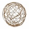 Homeroots 12" Gold Aluminum Decorative Orb Tabletop Sculpture 568884 - alternate 3