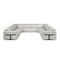 Homeroots Light Gray Italian Leather Power Reclining U Shaped Eight Piece Corner Sectional With Console 634681 - alternate 11