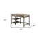 Homeroots 47" Natural and Gray Writing Desk With Three Drawers 286083 - alternate 5
