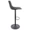 Leisuremod Tilbury Modern Adjustable Bar Stool with Footrest and 360-Degree Swivel, Charcoal Black, 2PK TS29BL2 - alternate 7