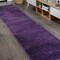 Jonathan Y Haze Solid Low-Pile Purple 2 ft. x 14 ft. Runner Rug SEU100N-214 - alternate 1