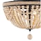 Jonathan Y Dune Wood Bead 15.25" 3-Light Bohemian Farmhouse Iron LED Semi Flush Mount, Oil Rubbed Bronze/Light T JYL9903A - alternate 8