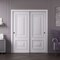 Sartodoors Sliding Closet Bypass Doors 84x80 inches White Solid Core Modern Interior ROYAL9822DBD-EMAL-84 - alternate 1
