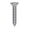 Auveco 10 x 1in Phillips Flat Head Tapping Screw Zinc Ab, 100PK 5672 - alternate 1