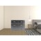 Homeroots 42" Silver Aluminum Three Drawer Dresser 489225 - alternate 5