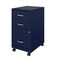 Space Solutions 14.25 in W 3 Drawer Mobile Vertical File Cabinet, Navy 24430 - alternate 13