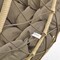 Leisuremod Summit Foldable Egg Swing Chair with Iron Stand, UV-Resistant Wicker, Weatherproof SSCBR-35BR - alternate 9