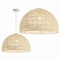 Jonathan Y Campana 20" 1-Light Bohemian Modern Woven Rope/Iron LED Pendant, Cream JYL6504A - alternate 11