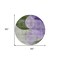 Homeroots 8' Lavender Purple And Green Round Geometric Washable Indoor Outdoor Area Rug 604919 - alternate 8