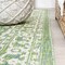 Jonathan Y Malta Bohemian Medallion Textured Weave Cream/Green 2 ft. x 10 ft. Indoor/Outdoor Runner Rug SMB104F-210 - alternate 7