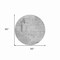 Homeroots 8' Gray And Off White Round Abstract Washable Indoor Outdoor Area Rug 609198 - alternate 6