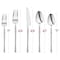 Smarty Had A Party Silver Moderno Plastic Cutlery Set - Spoons, Forks, Knives, Mini Spoons, Mini Forks (300 Guests), 1500PK 9330-SSPCS-CASE - alternate 6