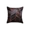 Homeroots Set of Two 18" Chocolate Chevron Cowhide Throw Pillows, 2PK 544584 - alternate 5