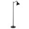 Homeroots 65" Black Swing Arm Floor Lamp With Black Cone Shade 523422 - alternate 5