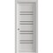 Sartodoors Sliding Pocket Door 30 x 84 inches, BASIC 4901 White with Black Glass, Kit Rail Hardware, Solid W BASIC4901PD-WS-3084 - alternate 1