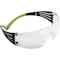 3M SecureFit Safety Glasses, 400 Series, Anti-Fog, Anti-Scratch, Frameless, Black Arm, Clear Lens SF401AF - alternate 1