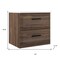 Homeroots 24" Dark Brown Wood Floating Bathroom Vanity With White Sink And Two Drawers 624200 - alternate 4
