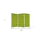 Homeroots 71" Green Iron Folding Three Panel Screen Room Divider 348667 - alternate 6