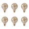 Bulbrite 40W Globe G25 Incandescent Bulbs, Amber Marble Glass, Medium E26 Screw Base, 6PK 861324 - alternate 1
