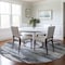 Homeroots 8' Gray And Silver Round Abstract Washable Indoor Outdoor Area Rug 612511 - alternate 7