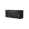 Homeroots 63" Black Six Drawer Shagreen Faux Croc Double Dresser 284153 - alternate 5