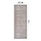 World Rug Gallery Gray Flatweave Rug - Washable Vintage Style, Neutral for Any Room 2 ft 6 in x 6 ft Runner WR173GRAY26X6 - alternate 8