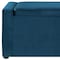 Homeroots 47" Navy Blue and Black Upholstered Velvet Bench with Flip top 530672 - alternate 6