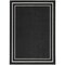 Homeroots 6' X 9' Black And Ivory Indoor Outdoor Area Rug 545490 - alternate 8
