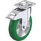 Blickle Swivel Plate Caster, PU, 8", Brake LE-ALST 200K-14-FI-CO - alternate 1