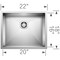 Blanco Precision 16 R0 Small Bowl (Horizontal) 516210 - alternate 3