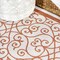 Jonathan Y Madrid Vintage Filigree Textured Weave Cream/Orange 2 ft. x 10 ft. Indoor/Outdoor Runner Rug SMB107L-210 - alternate 8