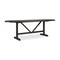 Homeroots 94" Dark Brown Solid Wood Trestle Base Oval Dining Table 604018 - alternate 8