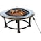 Outdoor Expressions 34'' Antique Bronze Round Steel Fire Pit FTB-51216 - alternate 1
