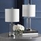 Jonathan Y Abner 21" Glass Modern Contemporary USB Charging LED Table Lamp, Chrome, 2PK JYL8500C-SET2 - alternate 9